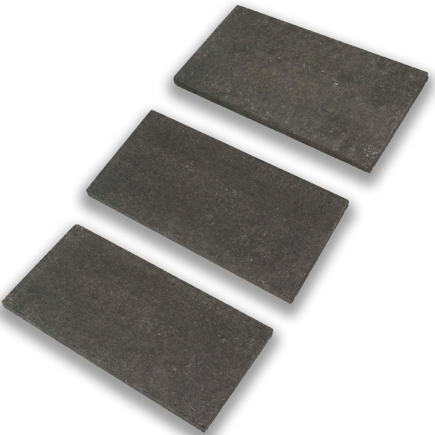 Mauerabdeckungen BASALT SUPER BLACK mit Wassernase