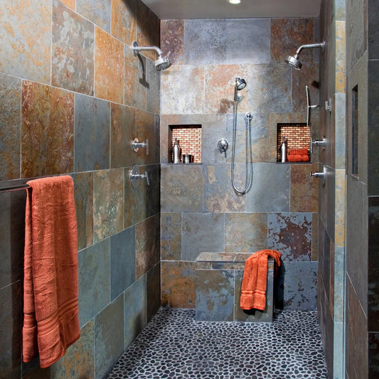 Dallage en SCHISTE FERRUGEM - Minéral Pierre Naturelle