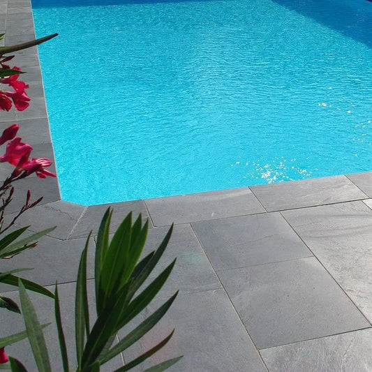 Dallage en PHYLLITE brossé - Minéral Pierre Naturelle