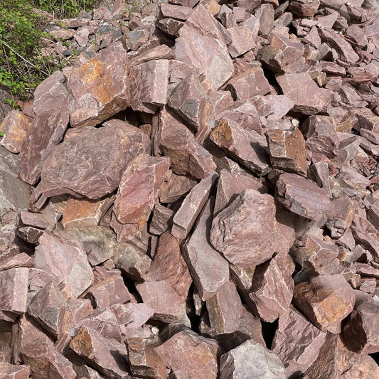 Findling QUARTZITE ROUGE - Minéral Naturstein