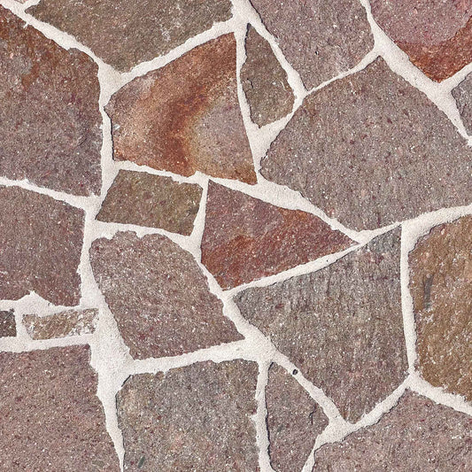 Opus Incertum en PORPHYRE - Minéral Pierre Naturelle