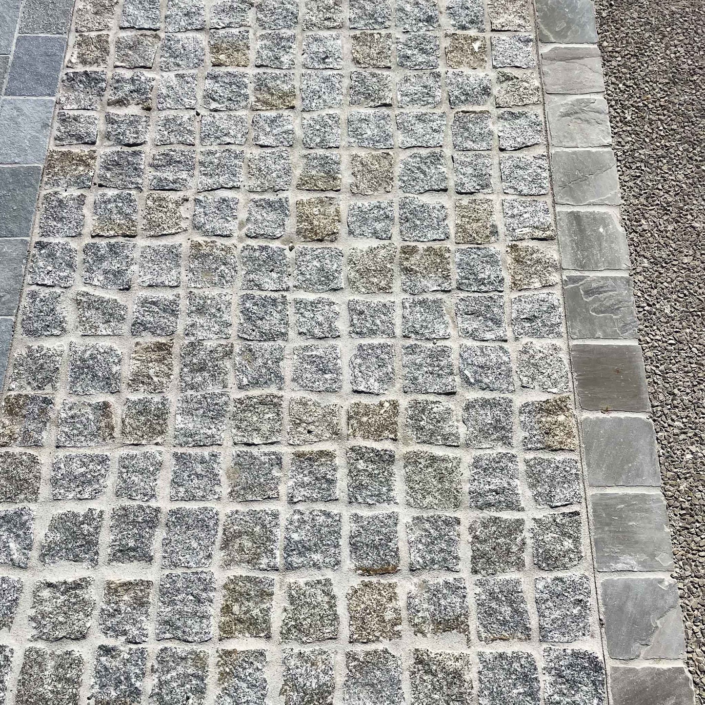 Pflaster Granit MIX Grau-Gelb