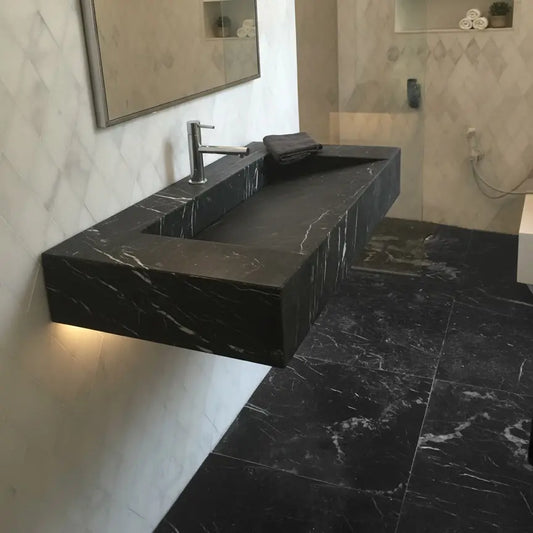 Marbre Schwarz MARQUINA Minéral Naturstein