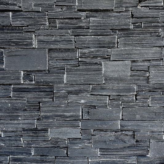 Verblendstein Schiefer - Préassemblé + Angles - Minéral Naturstein