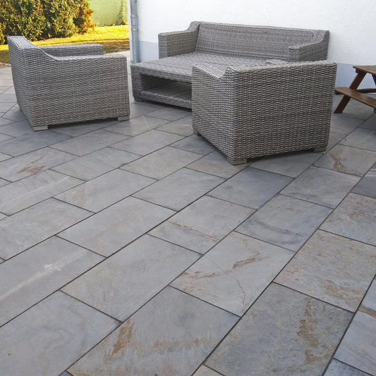 Dallage en PHYLLITE scié - Minéral Pierre Naturelle