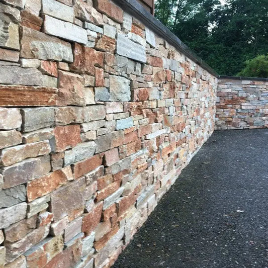 Parement QUARTZITE HONEY - Préassemblé + Angles - Minéral Pierre Naturelle