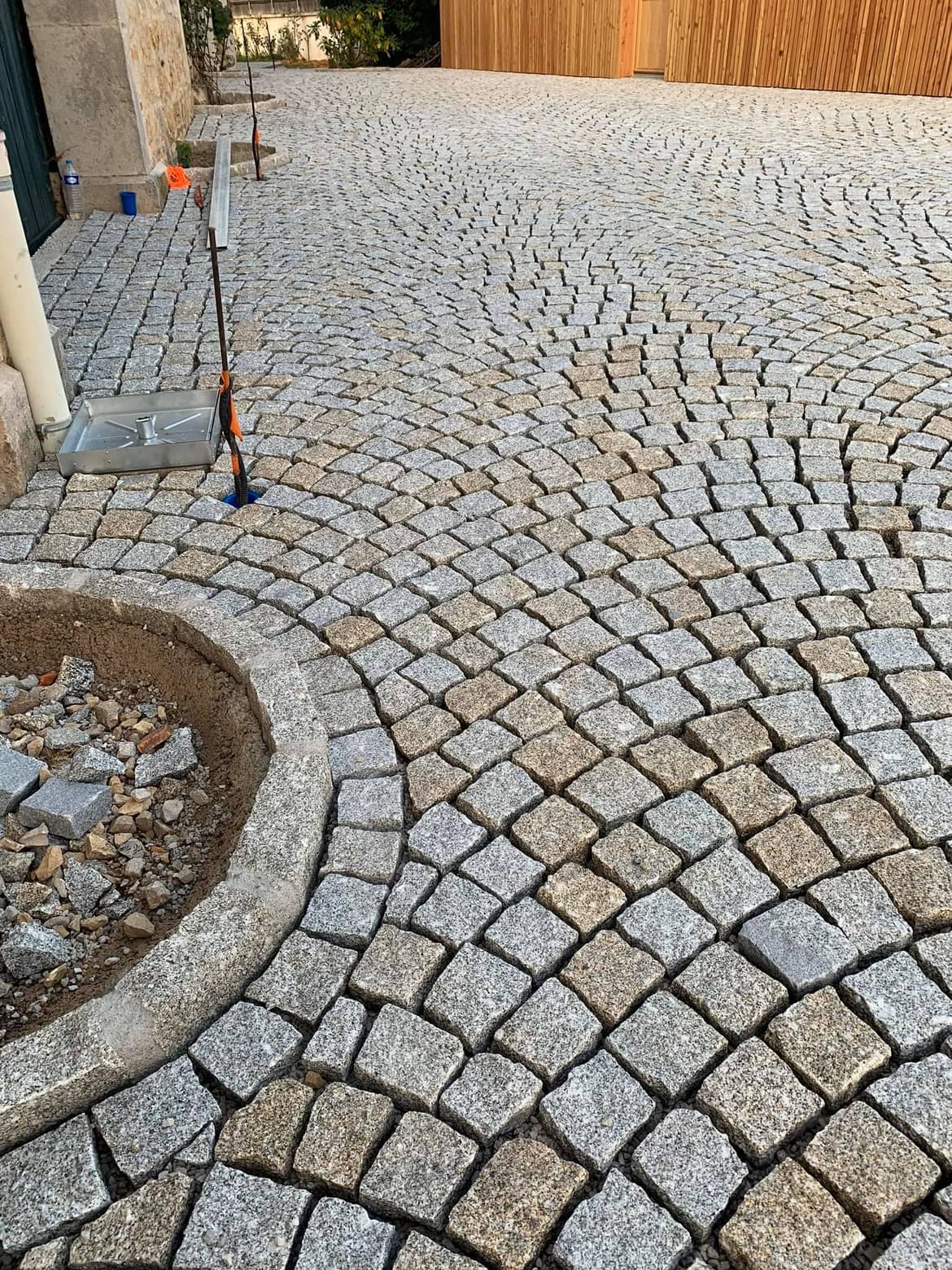 Pflaster Granit MIX Grau-Gelb