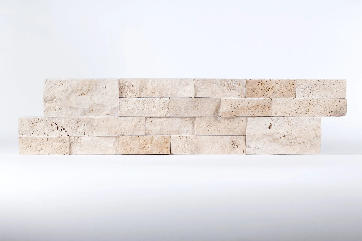 Parement TRAVERTIN LIGHT - Préassemblé - Minéral Pierre Naturelle