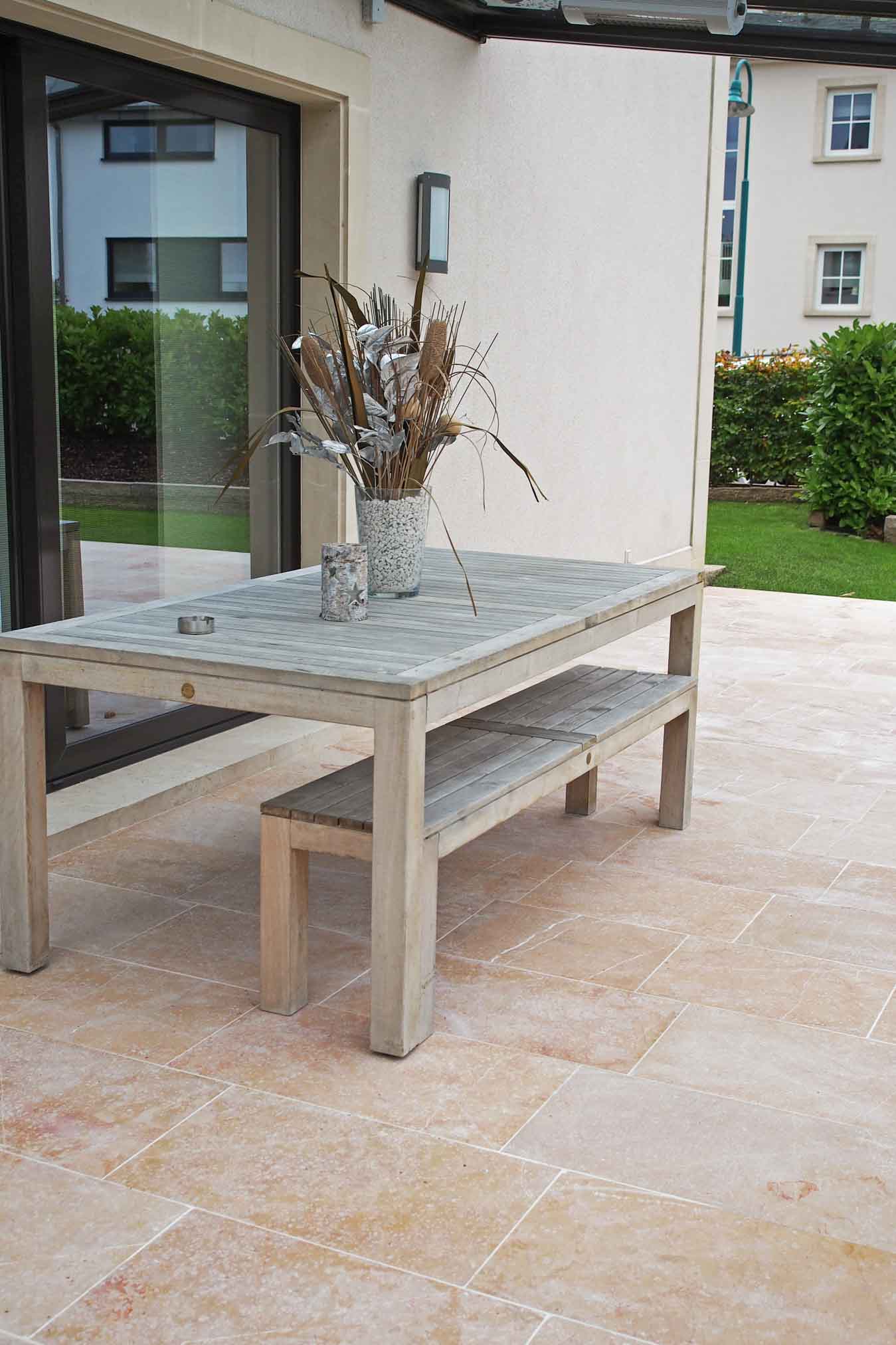 Calcaire ALMENDRA sablé brossé - Minéral Pierre Naturelle