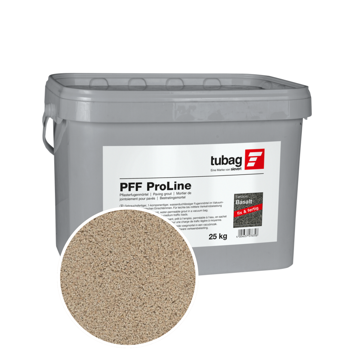 Permeable resin jointing compound for pavers (pedestrians & light vehicles) – Tubag PFF Proline