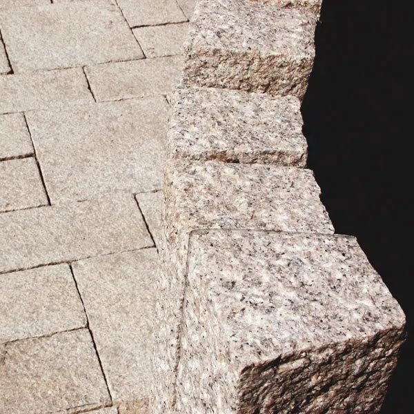 Palissade en granit ROSA DORA - Minéral Pierre Naturelle