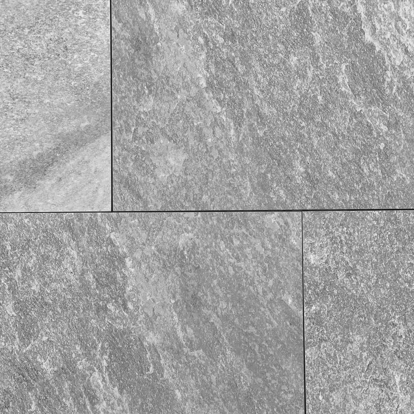 Grès cérame effet pierre QUARTZIT DARK - 60 x 60 x 2 cm - Minéral Pierre Naturelle