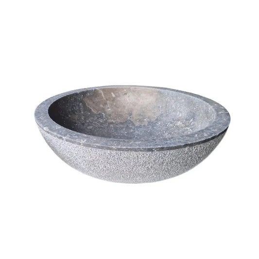 Entdecken Sie unser Waschbecken aus natürlichem schwarzem Marmor mit matter Oberfläche. Ideal für ein schlichtes und modernes Badezimmer. Einzelstück, robust und pflegeleicht.