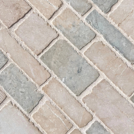 Pavé en pierre calcaire ALMENDRA VIEILLE VILLE - Minéral Pierre Naturelle