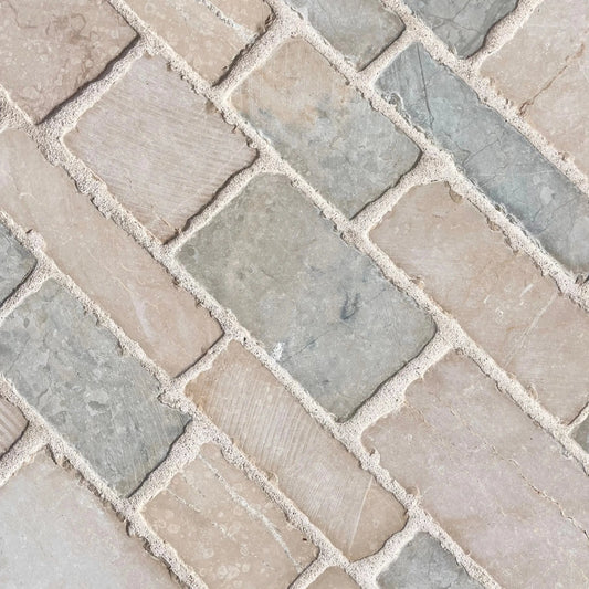 Pavé en pierre calcaire ALMENDRA VIEILLE VILLE - Minéral Pierre Naturelle