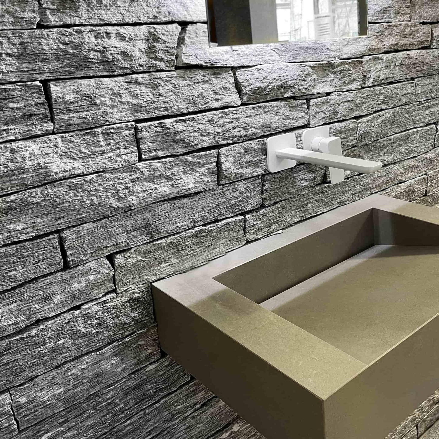 Verblendstein gneiss ALPINA WHITE Barrette Minéral Naturstein