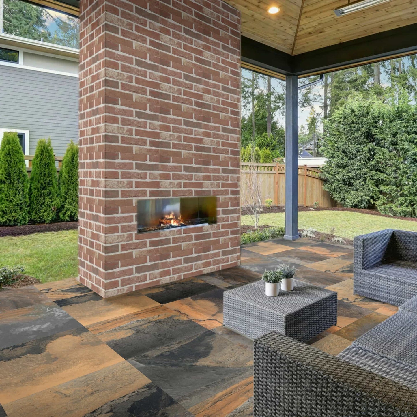 Carrelage extérieur effet ARIZONA - 60 x 60 x 2 cm Minéral Naturstein