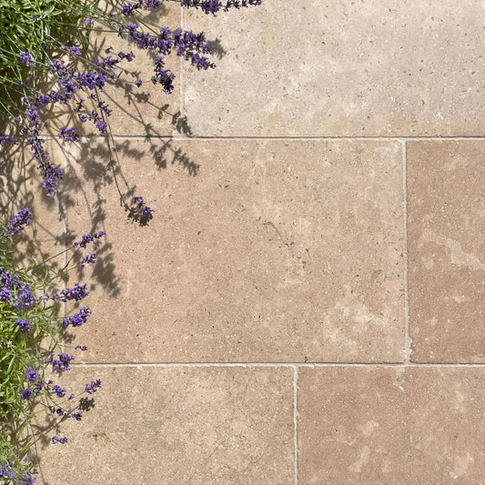 Bodenplatte Kalkstein Sinai PEARL beige, Sol extérieur, finition vieillie