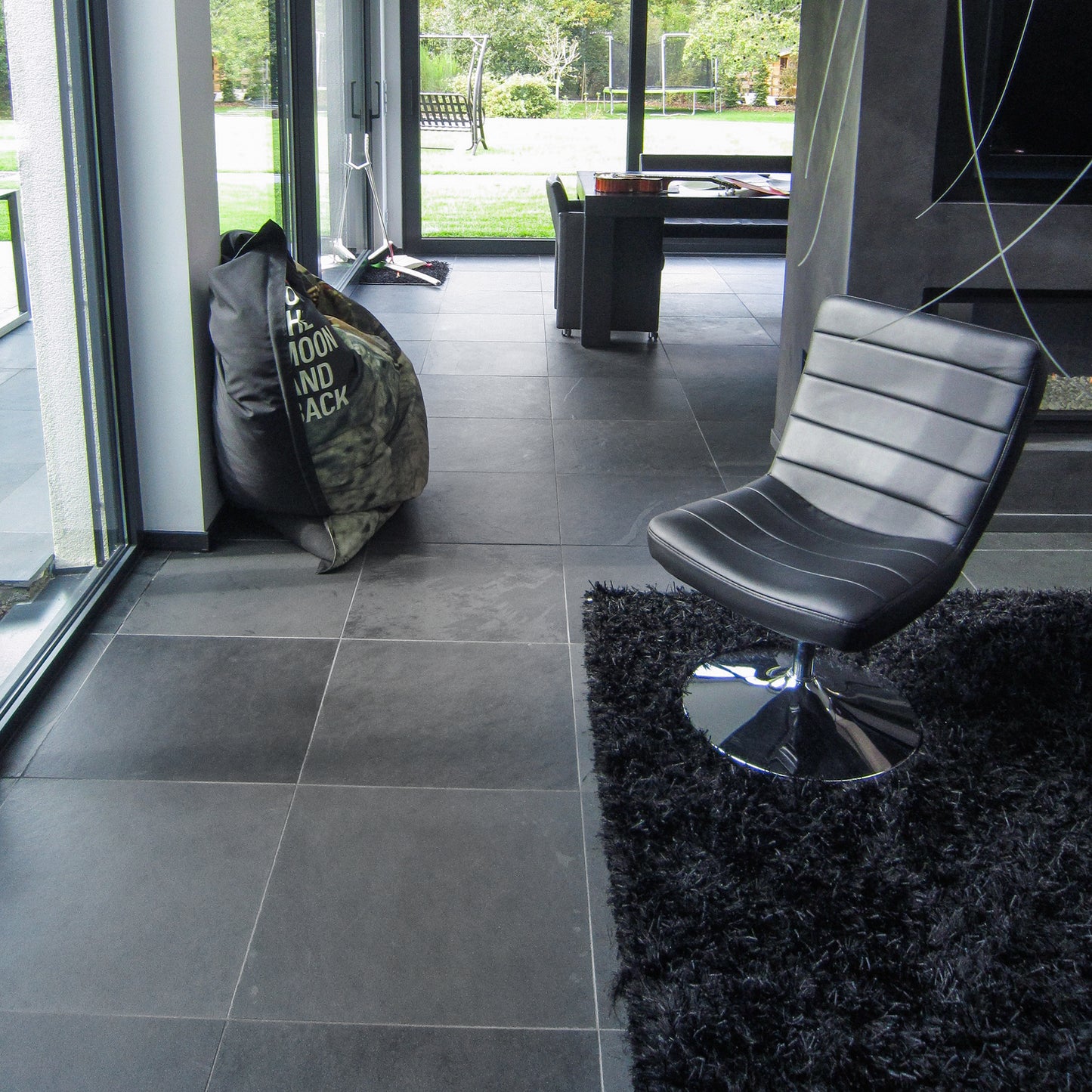 Bodenplatte SCHISTE GRAPHITE