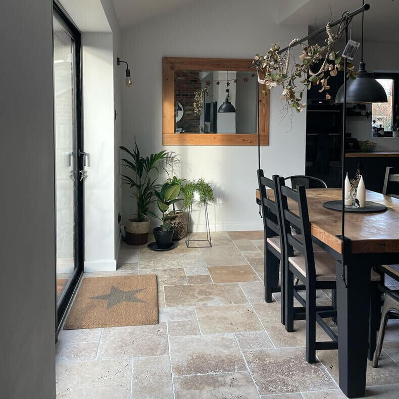 Bodenplatte TRAVERTIN RUSTIC MIX