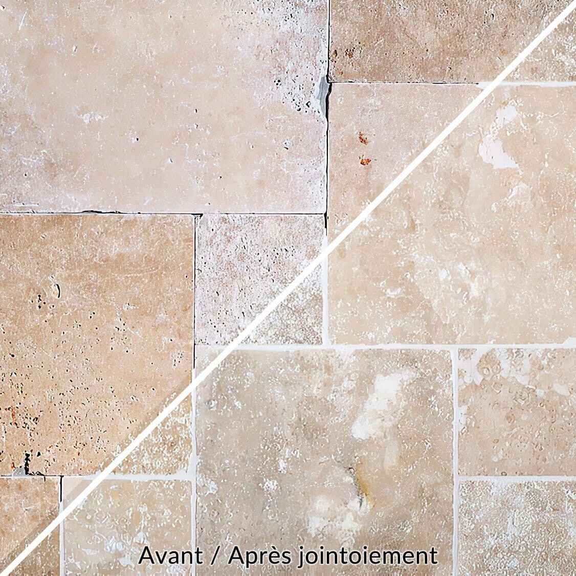Bodenplatte TRAVERTIN RUSTIC MIX