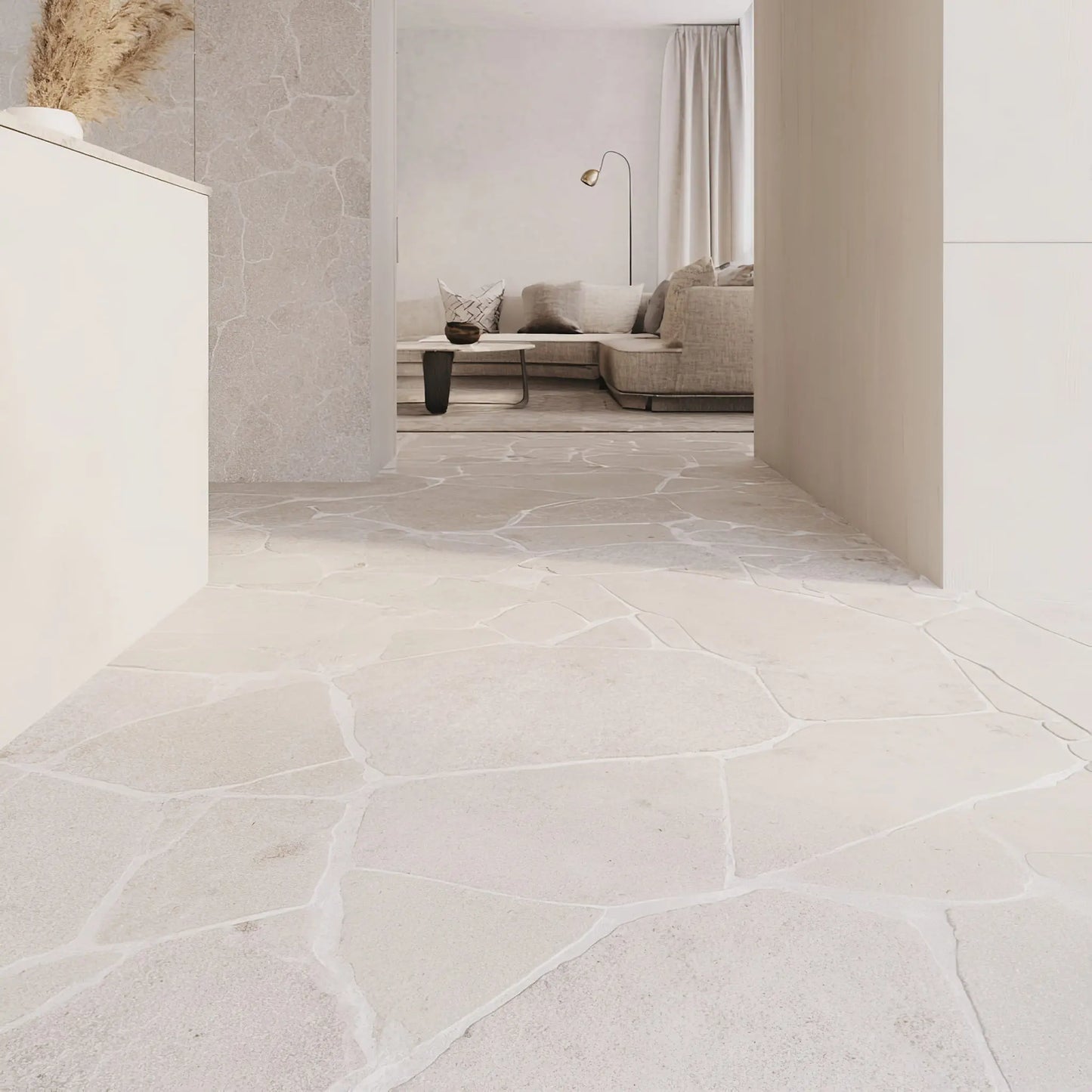 Polygonalplatte intérieur Kalkstein SINAI PEARL Minéral Naturstein
