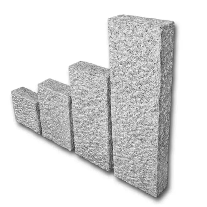 Palissade en granit SILVERSAND Broché - Minéral Pierre Naturelle