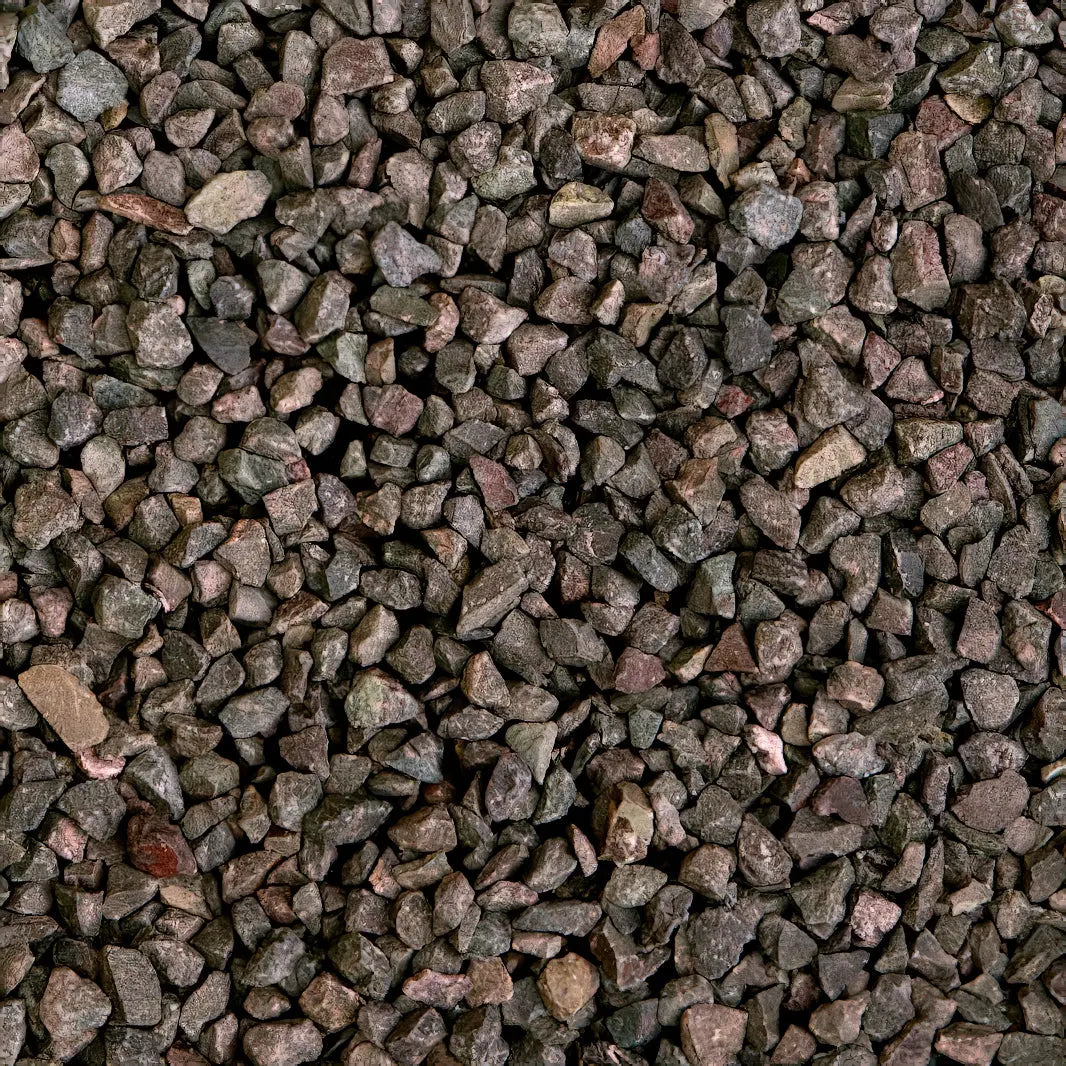 Gravier concassé gris en PORPHYRE - Minéral Pierre Naturelle