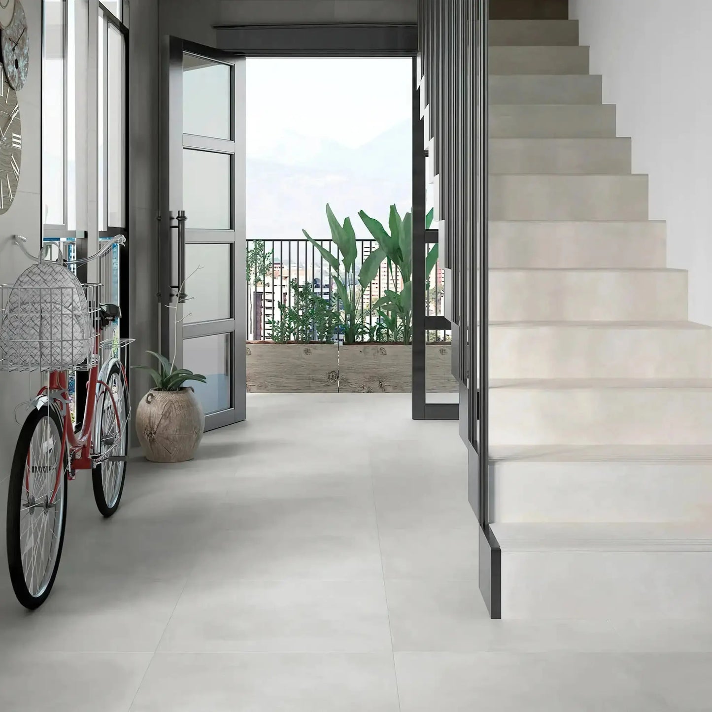 Carrelage effet béton IVORY - 60 x 60 cm