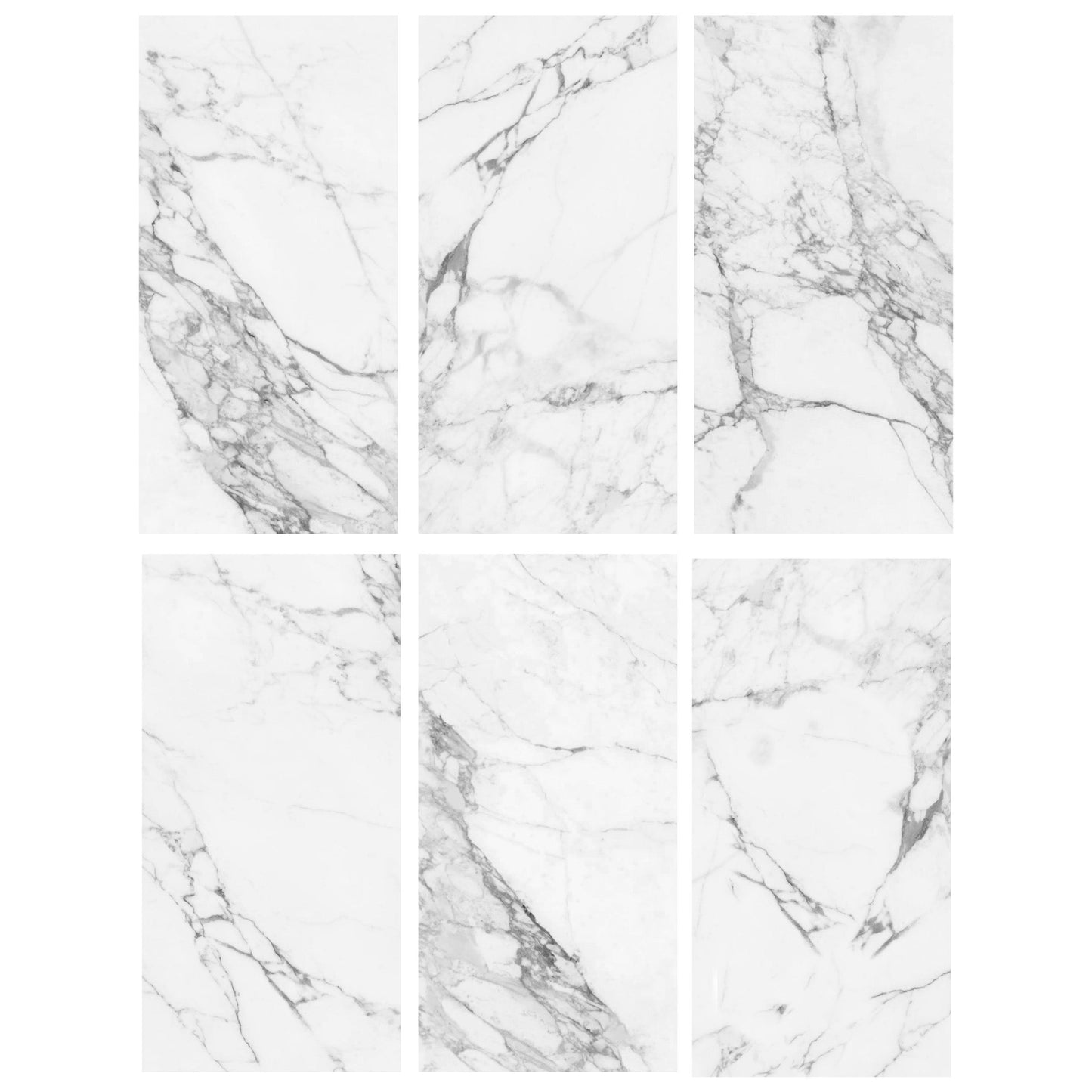 Carrelage effet marbre CAPRAIA brillant - 120 x 60 cm Minéral pierre naturelle