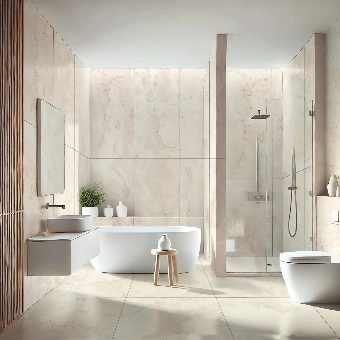 Carrelage effet travertin RAPPOLANO - 120 x 60 cm