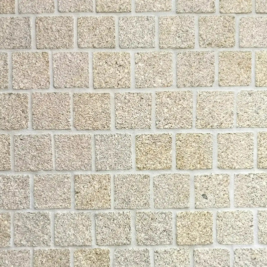 Pavé en granit JAUNE SAVANE bouchardé Minéral pierre naturelle