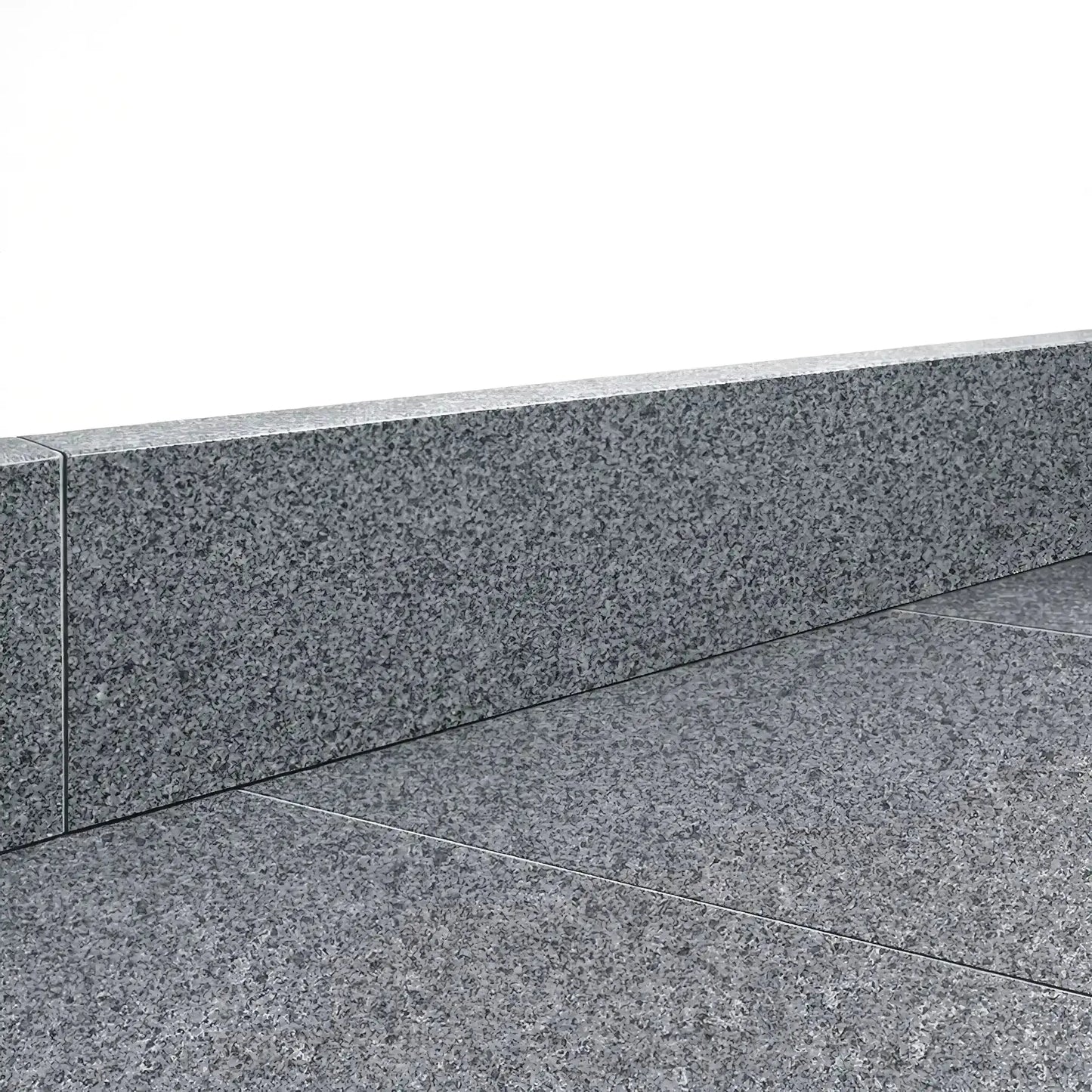 Plinthe en granit KURU DARK adouci Minéral pierre naturelle