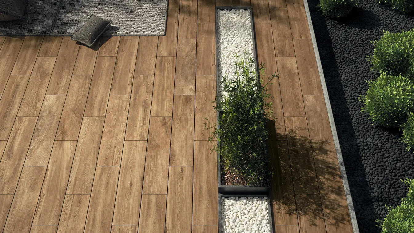 Grès cérame effet bois INDIE - Minéral Pierre Naturelle