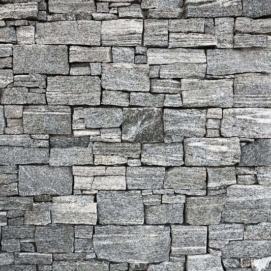 Verblendstein Granit MOUNTAIN GREY - Préassemblé + Angles - Minéral Naturstein