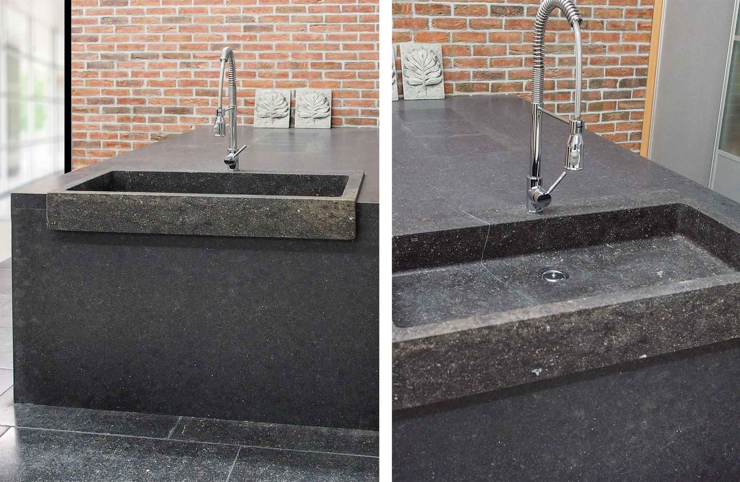 BELGISCHER BLAU Stein geschliffen
