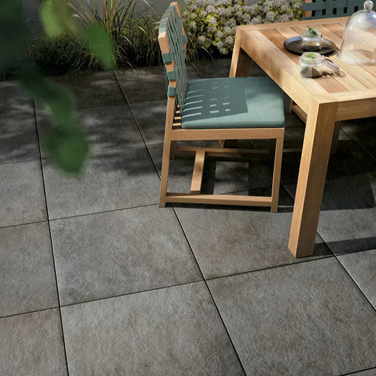 Grès cérame effet béton DARK - Minéral Pierre Naturelle