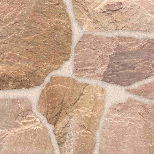 Opus Incertum en GRÈS DORATO - Minéral Pierre Naturelle