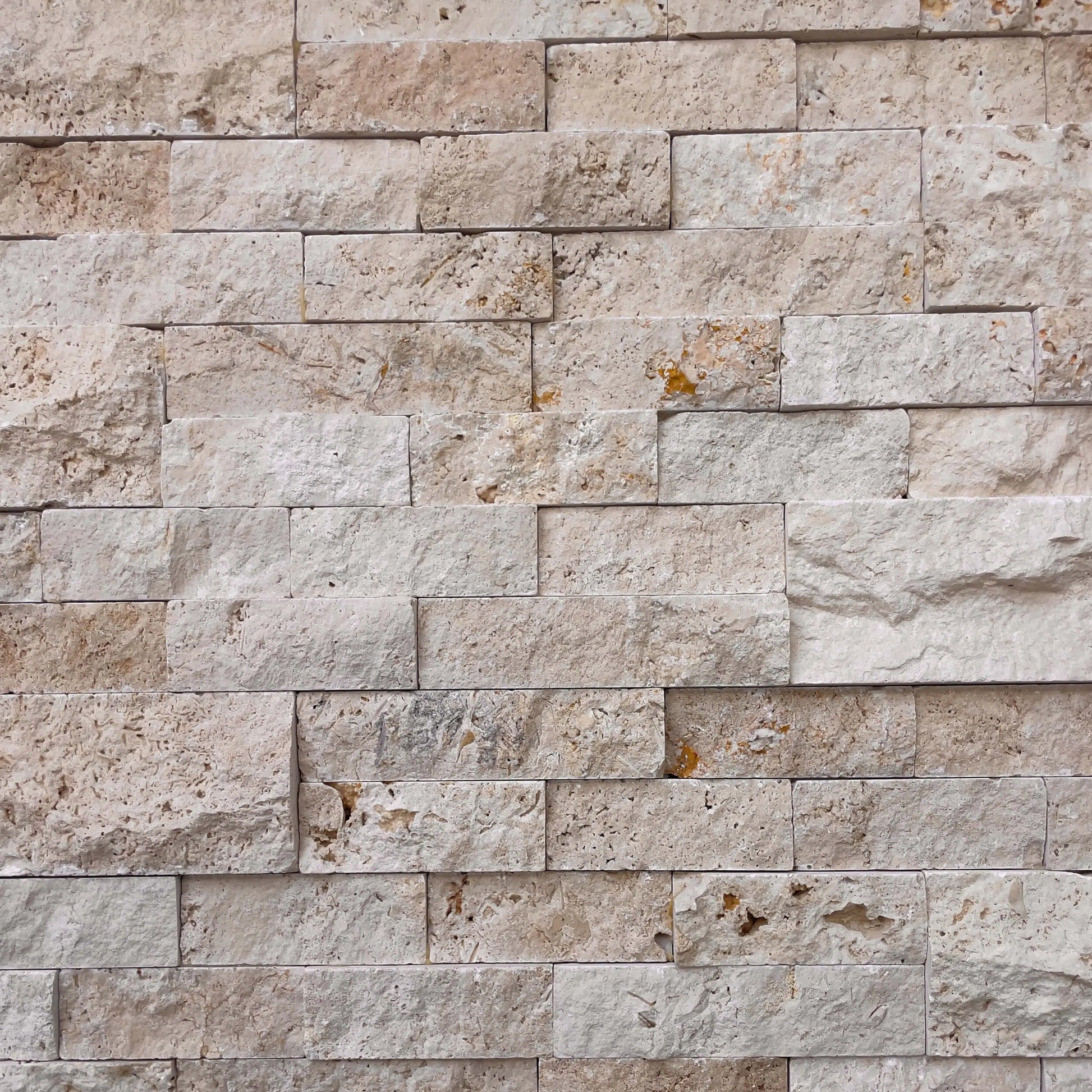 Parement TRAVERTIN LIGHT - Préassemblé - Minéral Pierre Naturelle