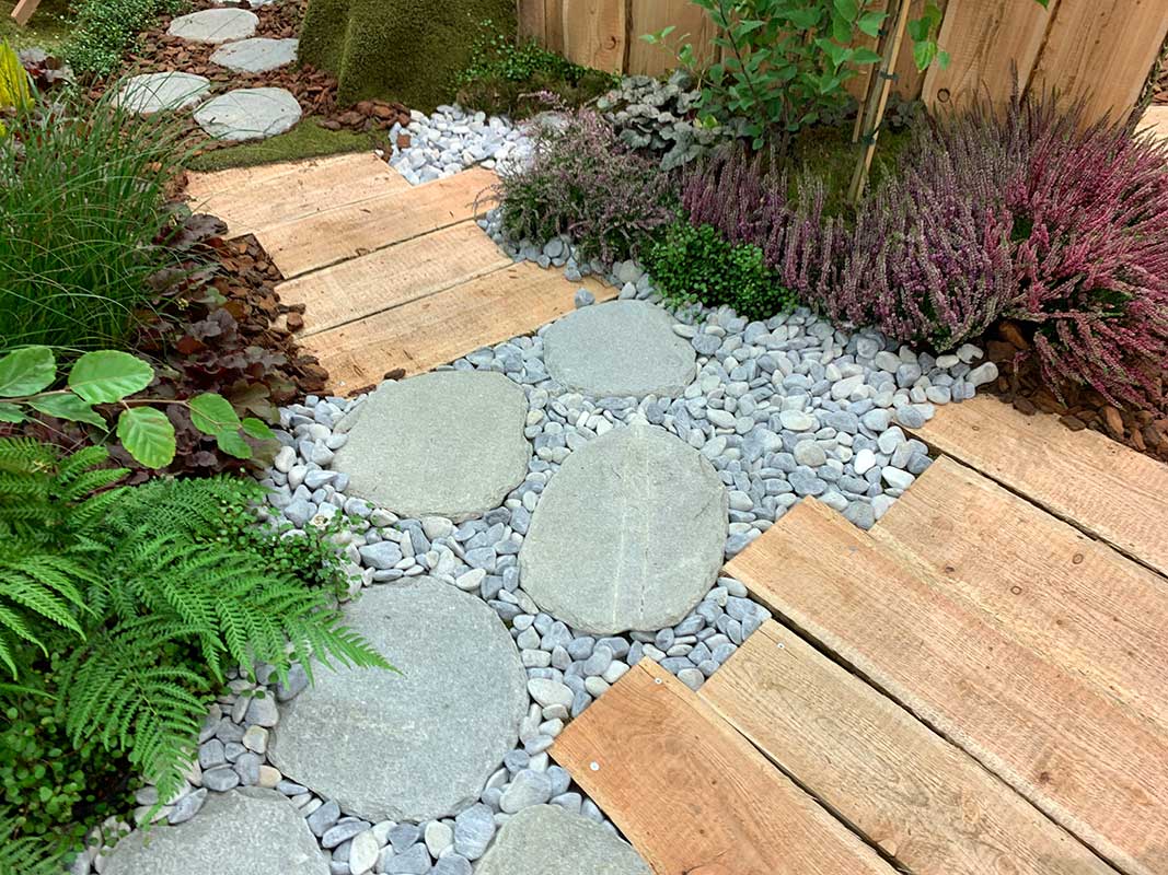 Pas japonais en QUARTZITE ADRIATICO - Minéral Pierre Naturelle