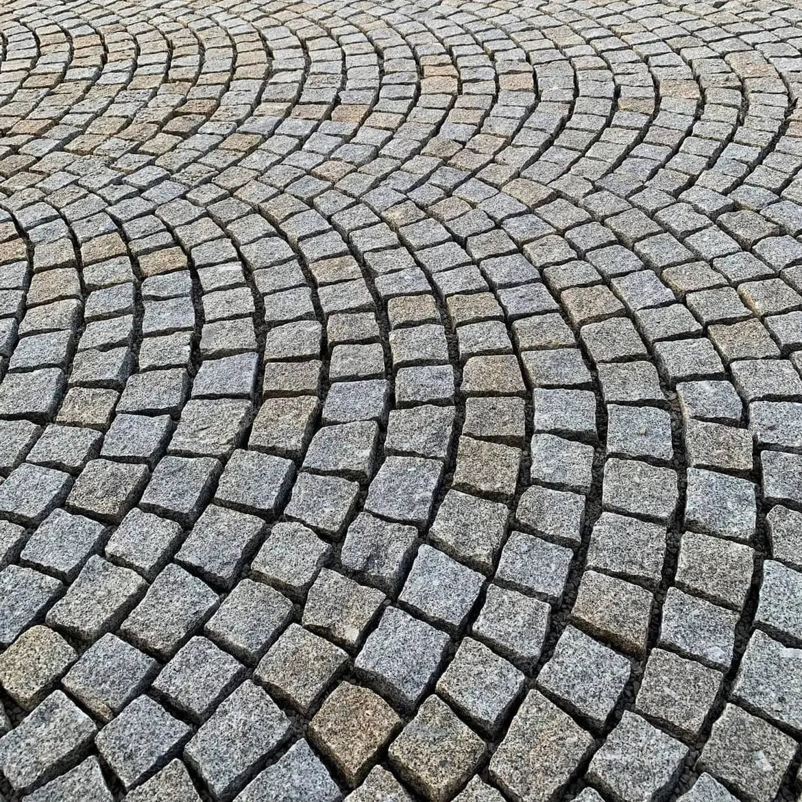 Pflaster Granit MIX Grau-Gelb