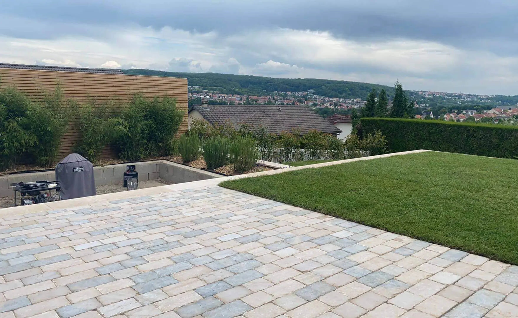 Pavé en pierre calcaire ALMENDRA MIX scié - Minéral Pierre Naturelle