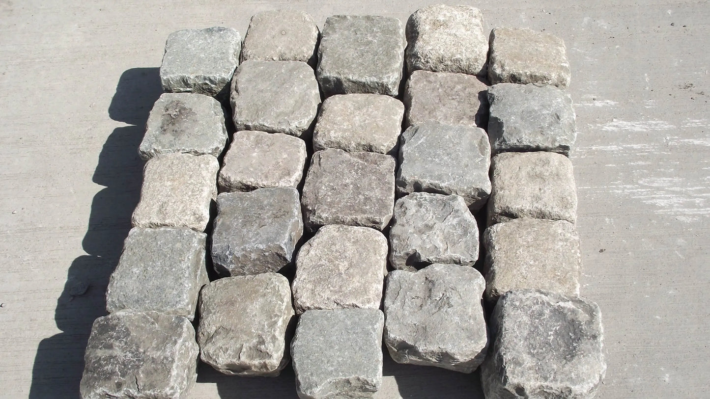 Pavé ancien de récupération en PORPHYRE - Minéral Pierre Naturelle