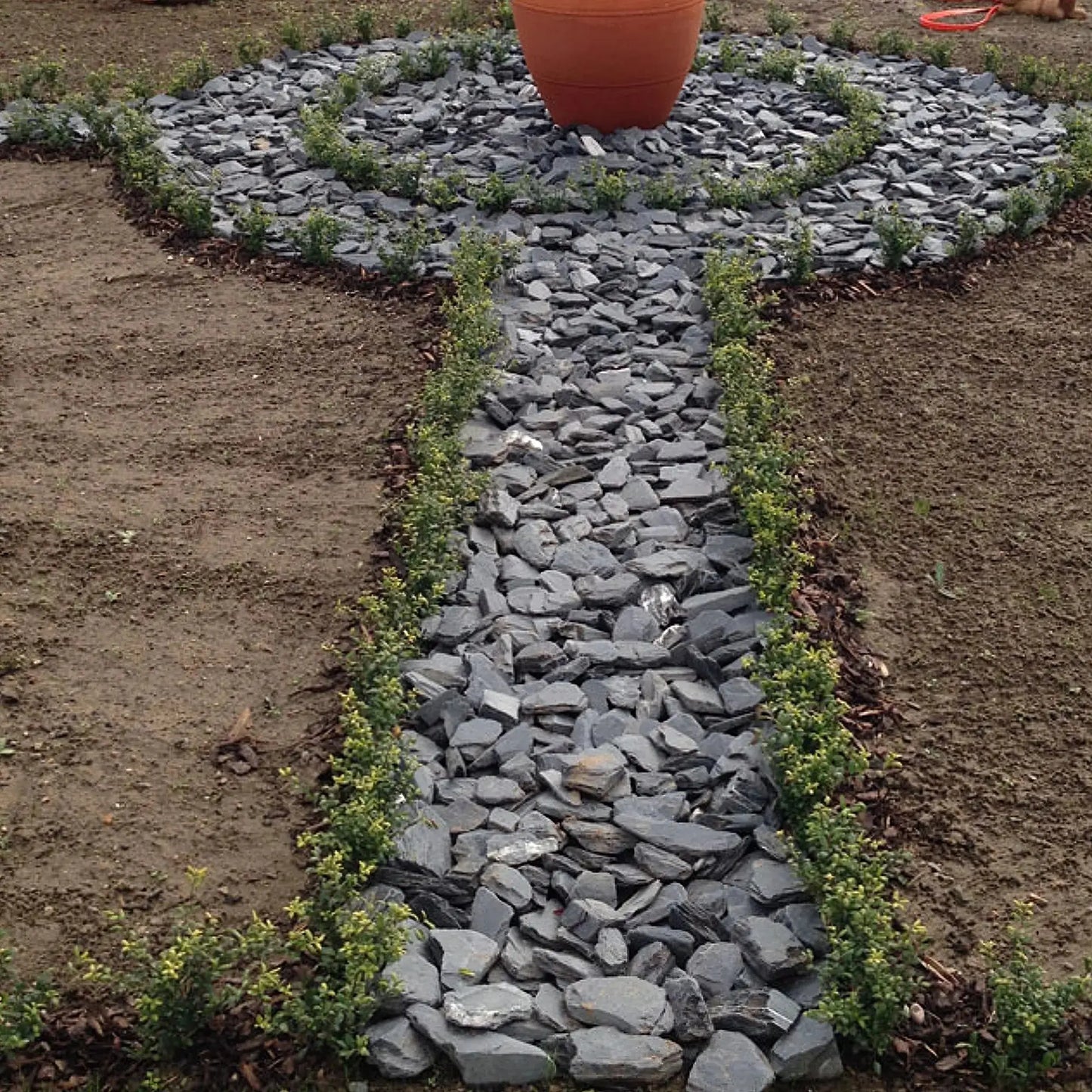 Paillage d'ARDOISE NOIRE - Minéral Pierre Naturelle