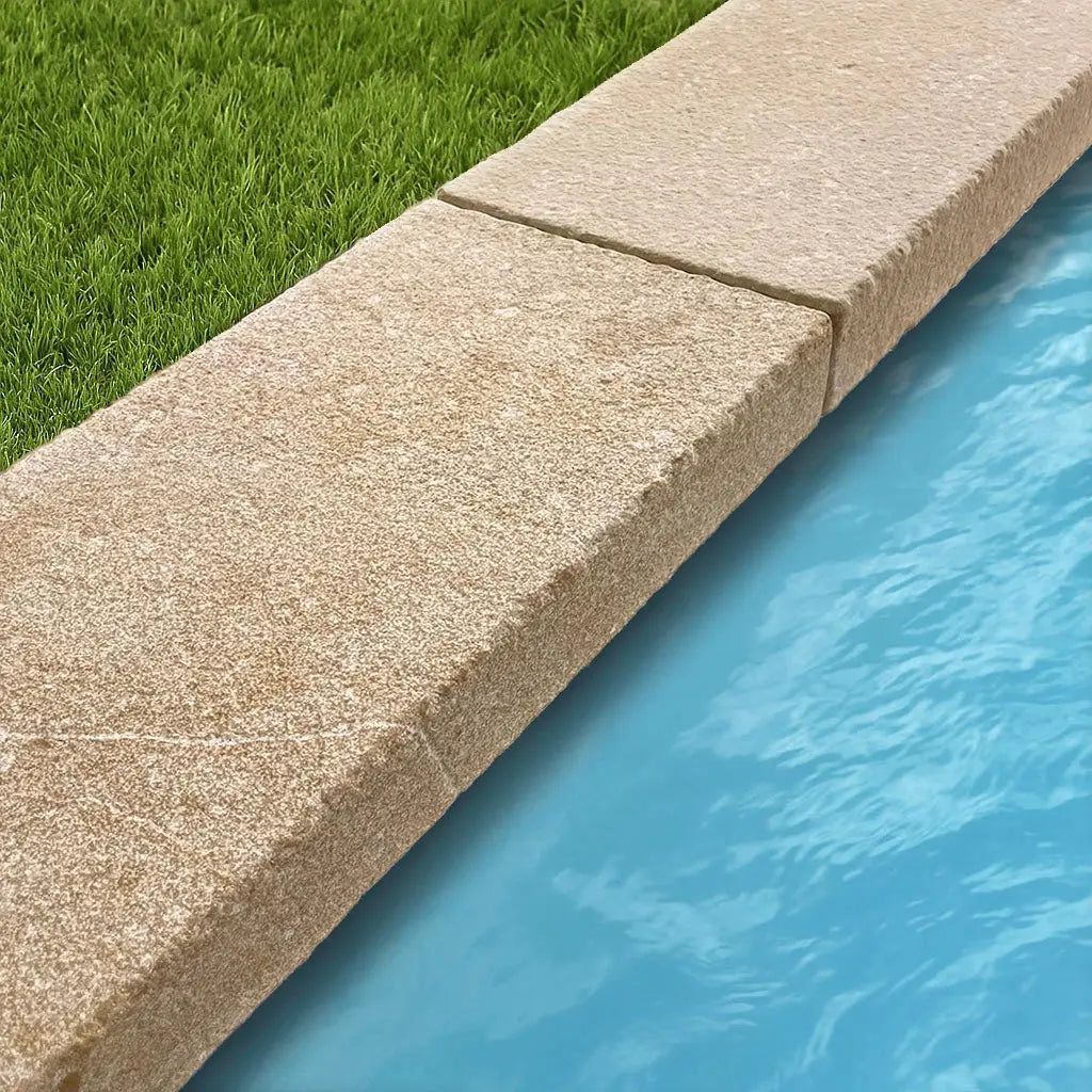 Poolumrandung Kalkstein ALMENDRA - Épaisseur 8 cm Minéral Naturstein