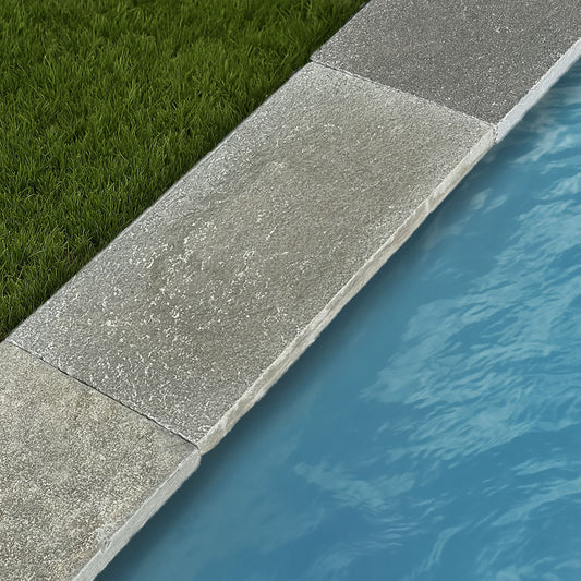 Poolrandplatte Kalkstein LIMA GRIS