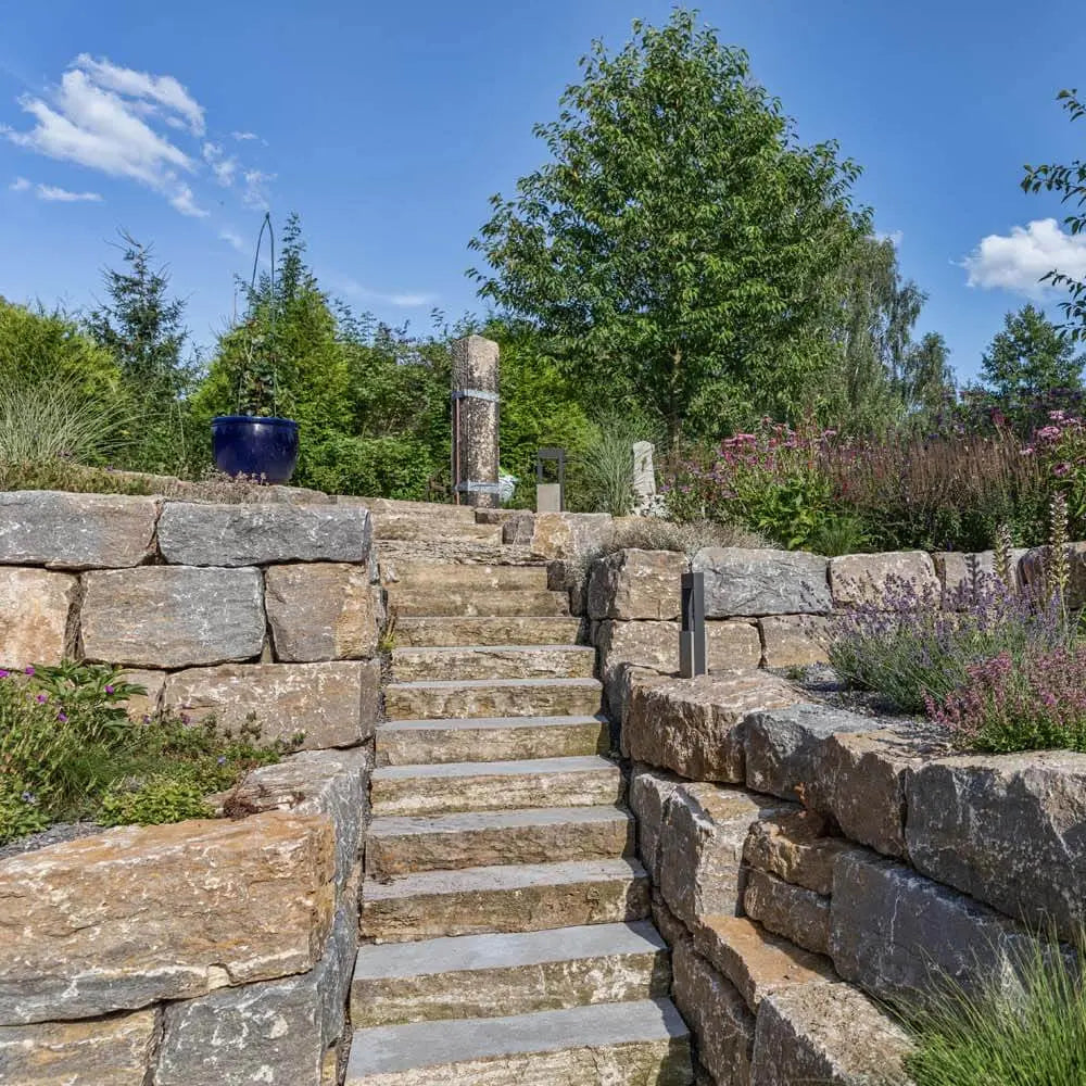 Marche bloc en pierre calcaire KIRCHHEIMER Minéral pierre naturelle