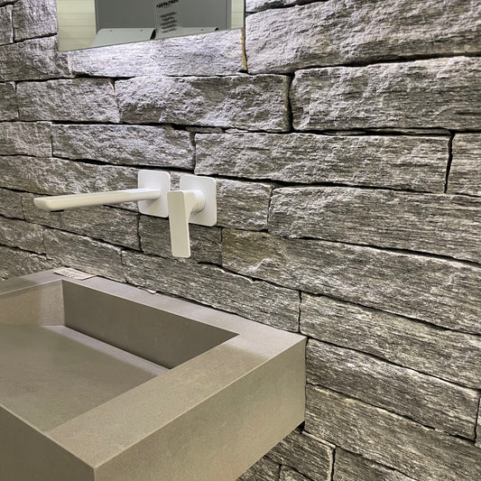 Mauersteine Gneiss ALPINA WHITE - Kleines format