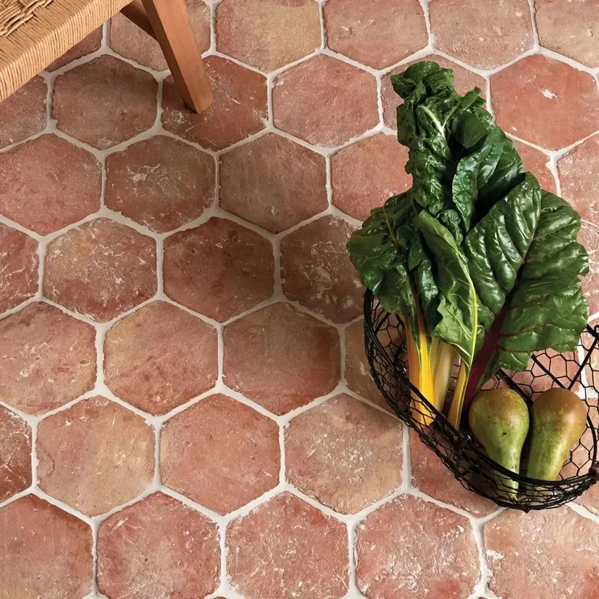 Tomette hexagonale terre cuite artisanale Minéral Naturstein