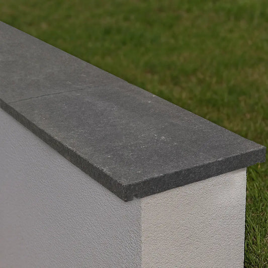 Couvre mur en BASALTE SUPER BLACK - Minéral Pierre Naturelle